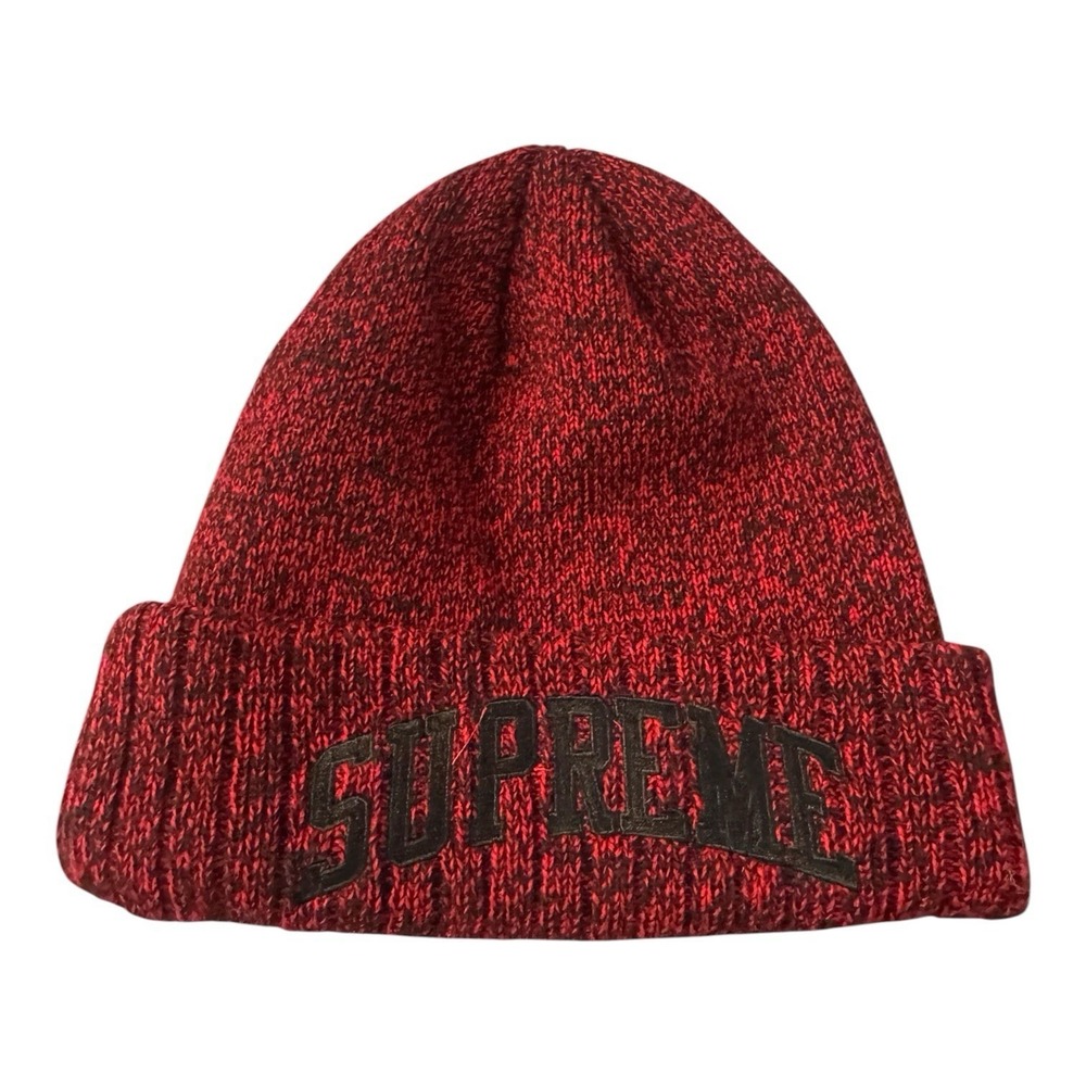 Supreme New Era Arc Logo Beanie Red